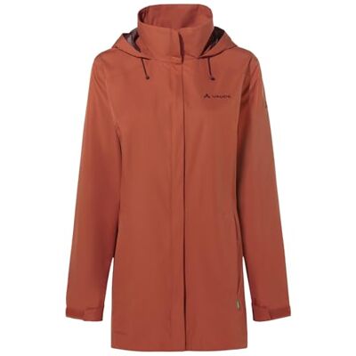 VAUDE Damen Regenjacke Escape Parka, wasserdichter Regen-Parka, atmungsaktiv und winddicht, buckeye, 40 VAUDE Damen Regenjacke Escape Parka, wasserdichter Regen-Parka, atmungsaktiv und winddicht, buckeye, 40