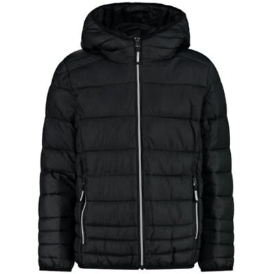 CMP Unisex Kinder Giacca Da Bambino Con Cappuccio Fisso Kinderjacke Aus Nylon Mit Fester Kapuze, Nero, 128 EU CMP Unisex Kinder Giacca Da Bambino Con Cappuccio Fisso Kinderjacke Aus Nylon Mit Fester Kapuze, Nero, 128 EU