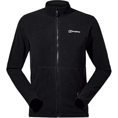 Berghaus Herren Prism Micro Polartec Fleece-Jacke mit durchgehendem Reißverschluss, Schwarz/Schwarz, S Berghaus Herren Prism Micro Polartec Fleece-Jacke mit durchgehendem Reißverschluss, Schwarz/Schwarz, S