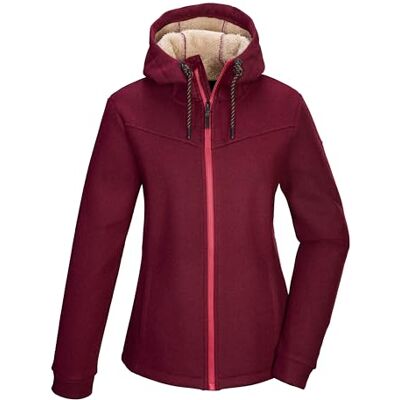 G.I.G.A. DX Damen Strickfleecejacke/Fleecejacke mit Kapuze GW 38 WMN KNTFLC JCKT, dunkel himbeere, 44, 43550-000 G.I.G.A. DX Damen Strickfleecejacke/Fleecejacke mit Kapuze GW 38 WMN KNTFLC JCKT, dunkel himbeere, 44, 43550-000