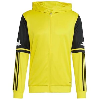 Adidas Herren Squadra25 Hoody Sweatshirt, Team Yellow/Black/White, L Adidas Herren Squadra25 Hoody Sweatshirt, Team Yellow/Black/White, L