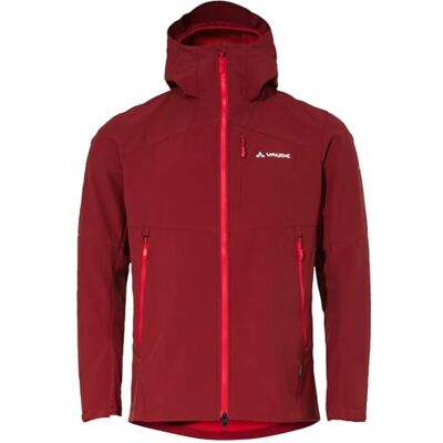 VAUDE Herren Shoftshelljacke Roccia Softshell Jacket II, 100% winddicht, atmungsaktiv, wasserabweisend, carmine, M VAUDE Herren Shoftshelljacke Roccia Softshell Jacket II, 100% winddicht, atmungsaktiv, wasserabweisend, carmine, M