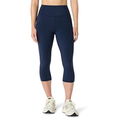 Amazon Essentials Damen Trainings-Leggings für Sport und Freizeit, Marineblau, L Amazon Essentials Damen Trainings-Leggings für Sport und Freizeit, Marineblau, L