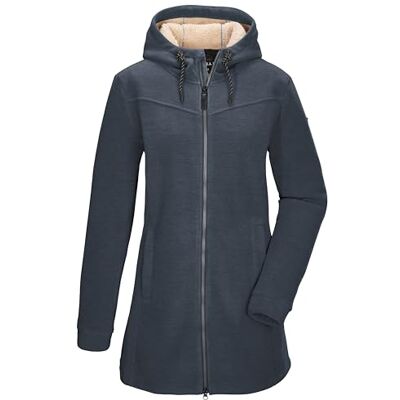 G.I.G.A. DX Damen Fleeceparka/Fleecejacke mit Kapuze GW 82 WMN FLC PRK, dunkel stahlblau, 46, 43547-000 G.I.G.A. DX Damen Fleeceparka/Fleecejacke mit Kapuze GW 82 WMN FLC PRK, dunkel stahlblau, 46, 43547-000