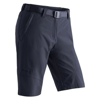 Maier Sports Lawa, Kurze Damen Wanderhose, Wasserabweisende Bermuda für Trekking und Hiking, PFC-frei, mSTRETCH pro 4 & Dryprotec, Blau, 54 (W46/L32) Maier Sports Lawa, Kurze Damen Wanderhose, Wasserabweisende Bermuda für Trekking und Hiking, PFC-frei, mSTRETCH pro 4 & Dryprotec, Blau, 54 (W46/L32)