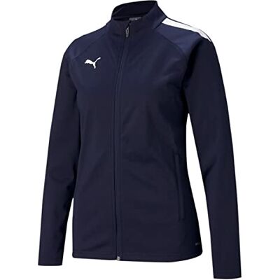 Puma Damen Teamliga Training Jacket Sweater, Peacoat- White, M EU Puma Damen Teamliga Training Jacket Sweater, Peacoat- White, M EU