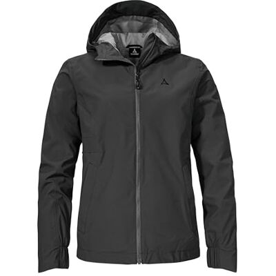 Schöffel Damen Jacket Style Bohorok WMS, wasserdichte, atmungsaktive Outdoor Jacke, elegante Funktionsjacke mit Kapuze und Stufensaum, black, 40 Schöffel Damen Jacket Style Bohorok WMS, wasserdichte, atmungsaktive Outdoor Jacke, elegante Funktionsjacke mit Kapuze und Stufensaum, black, 40
