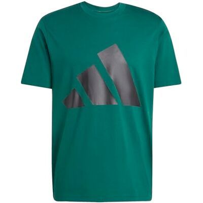 Adidas Herren Essentials Big Logo Single Jersey Tee, Collegiate Green/Black, XL Adidas Herren Essentials Big Logo Single Jersey Tee, Collegiate Green/Black, XL