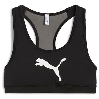 Puma Damen 4keeps Bra Sport-BHS, Black-Big White Cat, XXL EU Puma Damen 4keeps Bra Sport-BHS, Black-Big White Cat, XXL EU