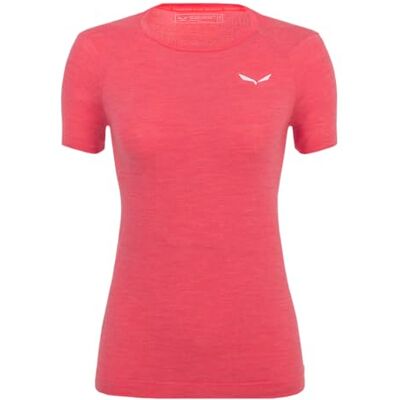 Salewa Zebru Fresh Merino Responsive T-Shirt Women, Calypso Coral, M Salewa Zebru Fresh Merino Responsive T-Shirt Women, Calypso Coral, M