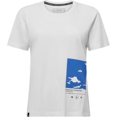 Salewa Damen Eagle Cover T-shirt W S/S Tee, Optical White, XL EU Salewa Damen Eagle Cover T-shirt W S/S Tee, Optical White, XL EU
