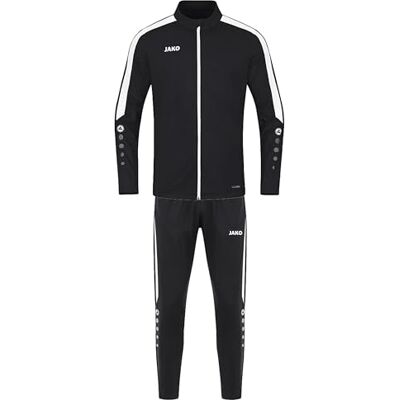 JAKO Kinder Trainingsanzug Polyester Power, Schwarz, 164 JAKO Kinder Trainingsanzug Polyester Power, Schwarz, 164
