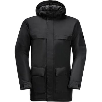 Jack Wolfskin Herren Winter Storage M Parka, Schwarz, L EU Jack Wolfskin Herren Winter Storage M Parka, Schwarz, L EU