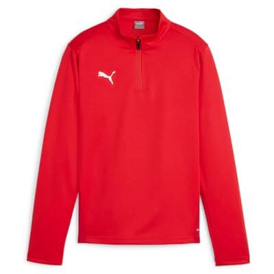 Puma Unisex Teamgoal Training 1/4 Zip Slim Fit Top, Red- White-Fast Red, 164 EU Puma Unisex Teamgoal Training 1/4 Zip Slim Fit Top, Red- White-Fast Red, 164 EU