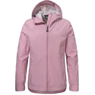 Schöffel Damen Jacket Style Bohorok WMS, wasserdichte, atmungsaktive Outdoor Jacke, elegante Funktionsjacke mit Kapuze und Stufensaum, pearly afterglow, 36 Schöffel Damen Jacket Style Bohorok WMS, wasserdichte, atmungsaktive Outdoor Jacke, elegante Funktionsjacke mit Kapuze und Stufensaum, pearly afterglow, 36
