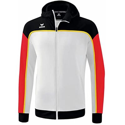 Erima Herren CHANGE by Trainingsjacke mit Kapuze (1032309), weiß/schwarz/rot, M Erima Herren CHANGE by Trainingsjacke mit Kapuze (1032309), weiß/schwarz/rot, M