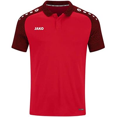 JAKO Herren Poloshirt Performance, Rot/Schwarz, L JAKO Herren Poloshirt Performance, Rot/Schwarz, L