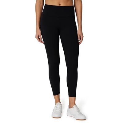 Amazon Essentials Damen Formflex Yoga-Leggings mit hohem Bund in 7/8-Länge, butterweich, mit einer Innennahtlänge von 63,5cm, Schwarz, XS Amazon Essentials Damen Formflex Yoga-Leggings mit hohem Bund in 7/8-Länge, butterweich, mit einer Innennahtlänge von 63,5cm, Schwarz, XS