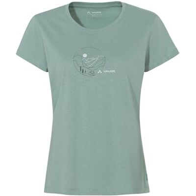 VAUDE Women's Cyclist T-Shirt V, Shirt zum Radfahren, Dusty fern, 34 VAUDE Women's Cyclist T-Shirt V, Shirt zum Radfahren, Dusty fern, 34