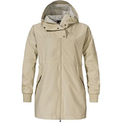 Schöffel Damen Parka Style Bohorok WMS, wasserdichter Regenparka aus recyceltem Material, atmungsaktive Allwetterjacke mit Oversize-Passform Schöffel Damen Parka Style Bohorok WMS, wasserdichter Regenparka aus recyceltem Material, atmungsaktive Allwetterjacke mit Oversize-Passform