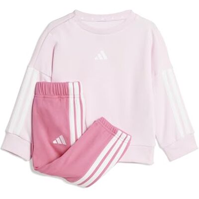 Adidas Unisex Baby Essentials Jogger Track Suit, Clear Pink/White/White, 2-3 Years Adidas Unisex Baby Essentials Jogger Track Suit, Clear Pink/White/White, 2-3 Years