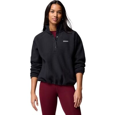 Columbia Damen Jasper Ridge™ Pebbled Half Snap Fleece-Überzug, Schwarz, XS EU Columbia Damen Jasper Ridge™ Pebbled Half Snap Fleece-Überzug, Schwarz, XS EU