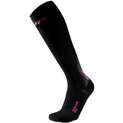 UYN Damen Ski One Alpine Merino Long Socken, Schwarz, 35-36 EU UYN Damen Ski One Alpine Merino Long Socken, Schwarz, 35-36 EU