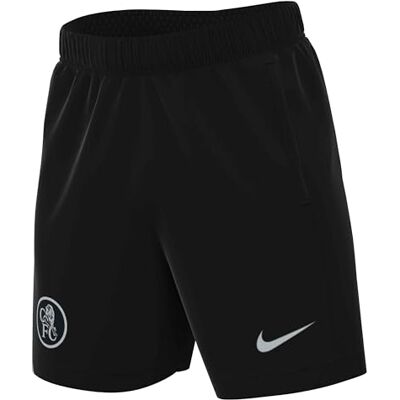 NIKE Chelsea Fc Strike Third Dri-Fit Total 90 Fußball Stricken Shorts Für Herren, Black/Field Silver/Field Silver, HM3372-010, L NIKE Chelsea Fc Strike Third Dri-Fit Total 90 Fußball Stricken Shorts Für Herren, Black/Field Silver/Field Silver, HM3372-010, L