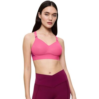 Triumph Damen Sport-BH Triaction Hybrid Lite P EX, ohne Bügel, Gepolstert, 70B, Glam Pink Triumph Damen Sport-BH Triaction Hybrid Lite P EX, ohne Bügel, Gepolstert, 70B, Glam Pink