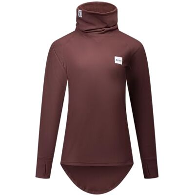 Eivy Damen Icecold Gaiter Rib Top T-Shirt, Chocolate, M EU Eivy Damen Icecold Gaiter Rib Top T-Shirt, Chocolate, M EU