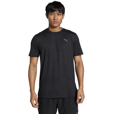 Puma Unisex M Move CLOUDSPUN AOP Tee T-Shirts, Black, Puma Unisex M Move CLOUDSPUN AOP Tee T-Shirts, Black,