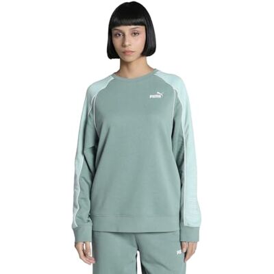Puma Mädchen Sport Relaxed Crew TR Hooded Sweatshirt, Green Moon, S Puma Mädchen Sport Relaxed Crew TR Hooded Sweatshirt, Green Moon, S