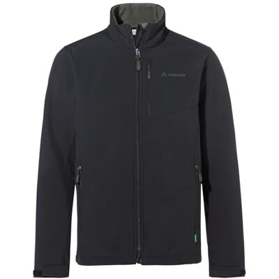 VAUDE Herren Softshell Cyclone Jacket VI, winddicht, atmungsaktiv, wasserabweisend und warm, black/khaki, XL VAUDE Herren Softshell Cyclone Jacket VI, winddicht, atmungsaktiv, wasserabweisend und warm, black/khaki, XL