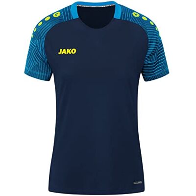JAKO Damen T-Shirt Performance, Marine/-Blau, 44 JAKO Damen T-Shirt Performance, Marine/-Blau, 44