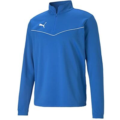 Puma Herren Teamrise 1/4 Zip Top Shirt, Electric Blue Lemonade, S Puma Herren Teamrise 1/4 Zip Top Shirt, Electric Blue Lemonade, S