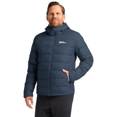 Jack Wolfskin Herren Ather Down Hoody M Rds, Midnight Sky/Dark Navy, 3XL EU Jack Wolfskin Herren Ather Down Hoody M Rds, Midnight Sky/Dark Navy, 3XL EU