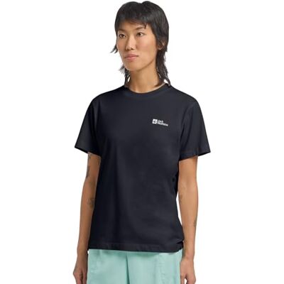 Jack Wolfskin Damen Essential W T-Shirt, Dark Navy, XL EU Jack Wolfskin Damen Essential W T-Shirt, Dark Navy, XL EU