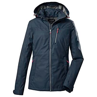 Killtec Damen Softshelljacke/Outdoorjacke mit abzippbarer Kapuze KOS 91 WMN SFTSHLL JCKT; dunkelnavy, 36, 39141-000 Killtec Damen Softshelljacke/Outdoorjacke mit abzippbarer Kapuze KOS 91 WMN SFTSHLL JCKT; dunkelnavy, 36, 39141-000