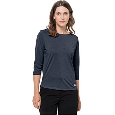Jack Wolfskin Damen Pack & Go 3/4 T W, night blue, XS Jack Wolfskin Damen Pack & Go 3/4 T W, night blue, XS