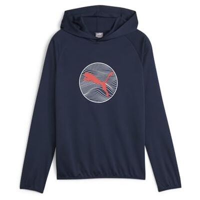 Puma Active Sports Poly Hoodie B, Unisex Schweiß, Club Navy, Puma Active Sports Poly Hoodie B, Unisex Schweiß, Club Navy,
