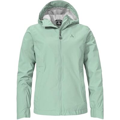 Schöffel Damen Jacket Style Bohorok WMS, wasserdichte, atmungsaktive Outdoor Jacke, elegante Funktionsjacke mit Kapuze und Stufensaum, botanical sky, 38 Schöffel Damen Jacket Style Bohorok WMS, wasserdichte, atmungsaktive Outdoor Jacke, elegante Funktionsjacke mit Kapuze und Stufensaum, botanical sky, 38