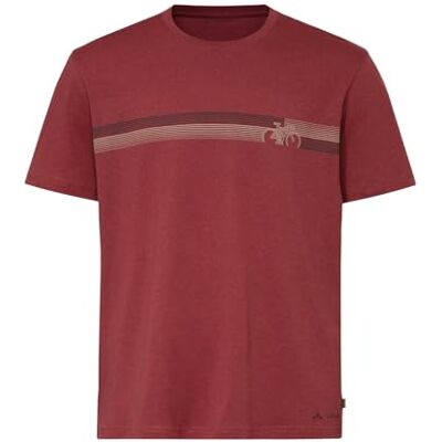 VAUDE Men's Cyclist T-Shirt V, leichtes und trendiges T-Shirt, redeva/red, XL VAUDE Men's Cyclist T-Shirt V, leichtes und trendiges T-Shirt, redeva/red, XL