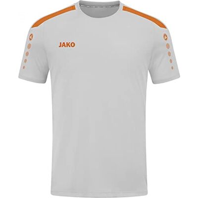 JAKO Herren Trikot Power (Kurzarm), Soft Grey/Neonorange, M JAKO Herren Trikot Power (Kurzarm), Soft Grey/Neonorange, M