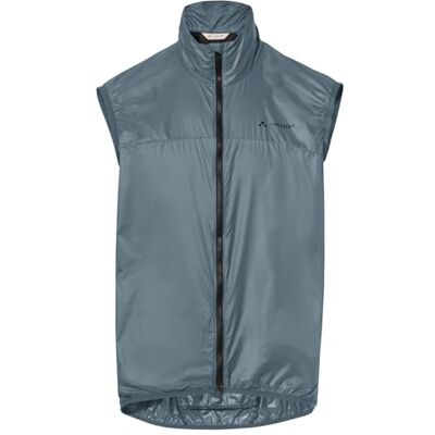 VAUDE Fahrradweste Matera Air Vest ultraleichte Windweste Radsport Herren, wasserabweisende Weste Rennrad Herren, winddichte Sportweste reflektierend heron, S VAUDE Fahrradweste Matera Air Vest ultraleichte Windweste Radsport Herren, wasserabweisende Weste Rennrad Herren, winddichte Sportweste reflektierend heron, S