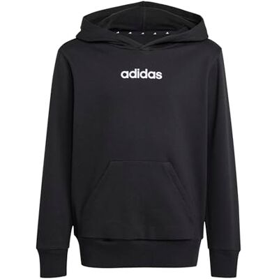 Adidas Unisex Kinder Essentials Hoodie Sweatshirt, White/Black, 7-8 Years Adidas Unisex Kinder Essentials Hoodie Sweatshirt, White/Black, 7-8 Years