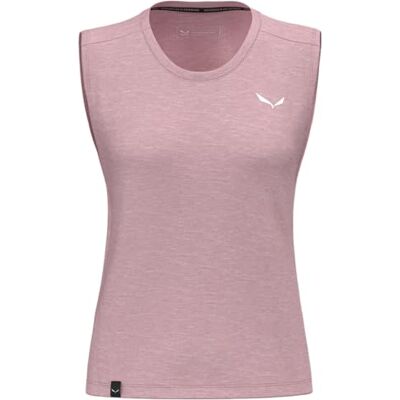 Salewa Damen Eagle Minilogo Merino Tanktop Women T-Shirt, Zephyr, S EU Salewa Damen Eagle Minilogo Merino Tanktop Women T-Shirt, Zephyr, S EU
