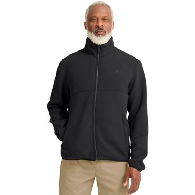 Jack Wolfskin Männer Lite Curl FZ, Midlayer Herren Jacke, hochflorige Fleecejacke für Herren mit 2-Wege-Reißverschluss und Hüfttaschen, Übergangsjacke Herren Jack Wolfskin Männer Lite Curl FZ, Midlayer Herren Jacke, hochflorige Fleecejacke für Herren mit 2-Wege-Reißverschluss und Hüfttaschen, Übergangsjacke Herren