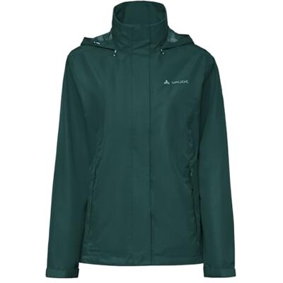 VAUDE Escape Light Regenjacke Damen – wasserdicht, atmungsaktiv und winddicht mit 2-Lagen-Membran, verstaubare Kapuze, 420g leicht deep pond, 42 VAUDE Escape Light Regenjacke Damen – wasserdicht, atmungsaktiv und winddicht mit 2-Lagen-Membran, verstaubare Kapuze, 420g leicht deep pond, 42