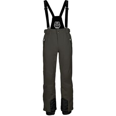 Killtec Herren Skihose/Funktionshose mit abnehmbaren Trägern, Kantenschutz und Schneefang KSW 100 ENOSH MN SKI PNTS, dunkeloliv, M, 43431-000 Killtec Herren Skihose/Funktionshose mit abnehmbaren Trägern, Kantenschutz und Schneefang KSW 100 ENOSH MN SKI PNTS, dunkeloliv, M, 43431-000