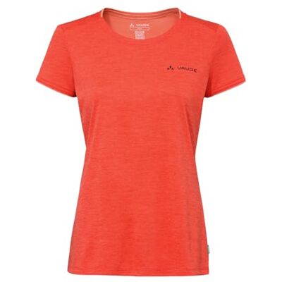 VAUDE Essential T-Shirt für Damen – Schnelltrocknendes & pflegeleichtes Sport Shirt, Atmungsaktives Outdoor T-Shirt mit Rundhals Glowing red, 36 VAUDE Essential T-Shirt für Damen – Schnelltrocknendes & pflegeleichtes Sport Shirt, Atmungsaktives Outdoor T-Shirt mit Rundhals Glowing red, 36